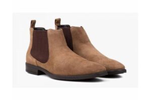 Bild von Redfoot Mens Doyle Tan Suede Chelsea Boot – Brown