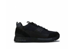 Bild von Lacoste Mens Urban Breaker Low Trainers in Black Leather