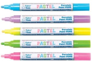 Bild von Baker Ross Pastel Porcelain Paint Pens (Pack of 5)