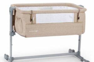 Bild von Kinderkraft Neste Up 2in1 Co-Sleeper Cot & Travel Cot – Beige