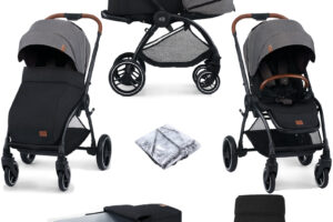 Bild von Kinderkraft Evolution 2in1 Stroller with Cocoon Carrycot – Platinum Grey