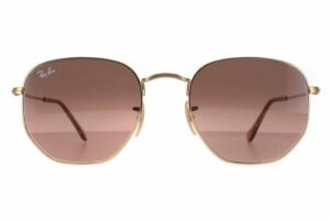 Bild von Ray-Ban Sunglasses Hexagonal RB3548N 912443 Arista Gold Brown Grey Gradient 54mm  – Size: 54