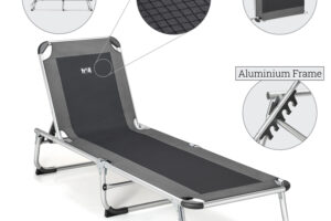 Bild von Leisure Aluminium Sun Lounger – Grey Grey