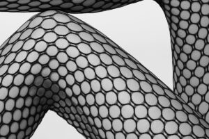 Bild von Calzedonia Beehive Patterned Fishnet Tights Woman Black