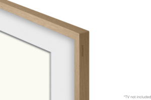 Bild von Samsung Customisable Modern Teak Bezel for The Frame 55″ TV