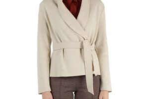 Bild von NIU , Virgin Wool Cardigan with Shawl Collar ,Beige female, Sizes: L