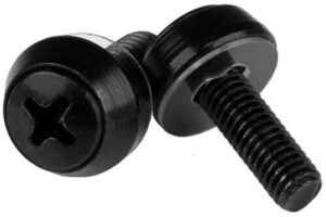 Bild von StarTech.com 50 Pack Of M6 Mounting Screws M6 X12mm Screws Black