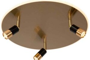 Bild von Lucide Jubel LED 4 Light Flush Ceiling Light In Matt Gold Finish – Gold