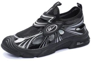 Bild von Warrior Men’s Shoes Mesh Hollow Breathable Sneakers Casual Shoes 39 black gray