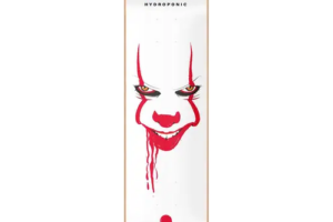 Bild von Hydroponic Horror Skateboard Deck (Clown)  – White;Red – Size: 8.25″