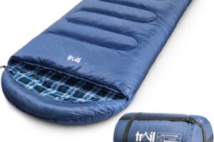 Bild von Leisure Cotton Flannel Sleeping Bag 300 Blue