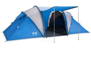 Bild von Leisure 4 Man 2 Room family Tent With Living Room – L420cm x W210cm x H140cm Blue