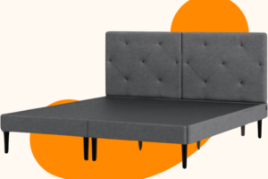 Bild von Emma Signature Bed 150×200 – Dark Gray – Tufted Headboard – 4 Drawers
