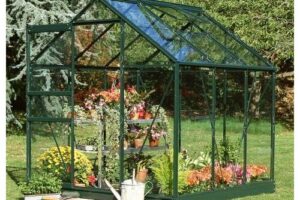 Bild von 6’4 x 6’5 Green Frame Halls Popular 66 Small Greenhouse (1.93 x 1.95m)