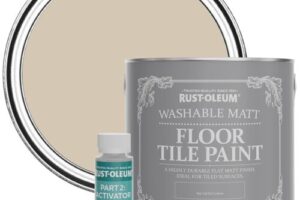 Bild von Rust-Oleum Floor Tile Paint, Matt Finish – Butterscotch 2.5L –