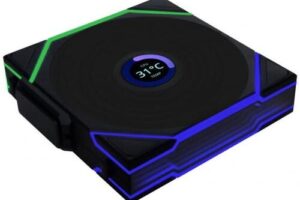 Bild von Lian-Li UNI FAN TL LCD Wireless 120 Black Single Fan Pack – 12TLLCD1W1B