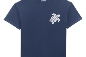 Bild von Vilebrequin Boys Organic Cotton T-shirt Embroidered Turtle – Gabin – Blue – Size 4