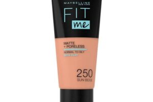 Bild von MAYBELLINE NEW YORK Fit Me! Matte+Poreless mattifying foundation for normal to oily skin shade 250 Sun Beige 30 ml